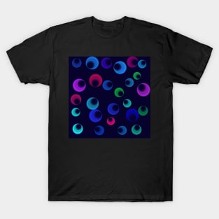 Abstract Circles Multicolor T-Shirt